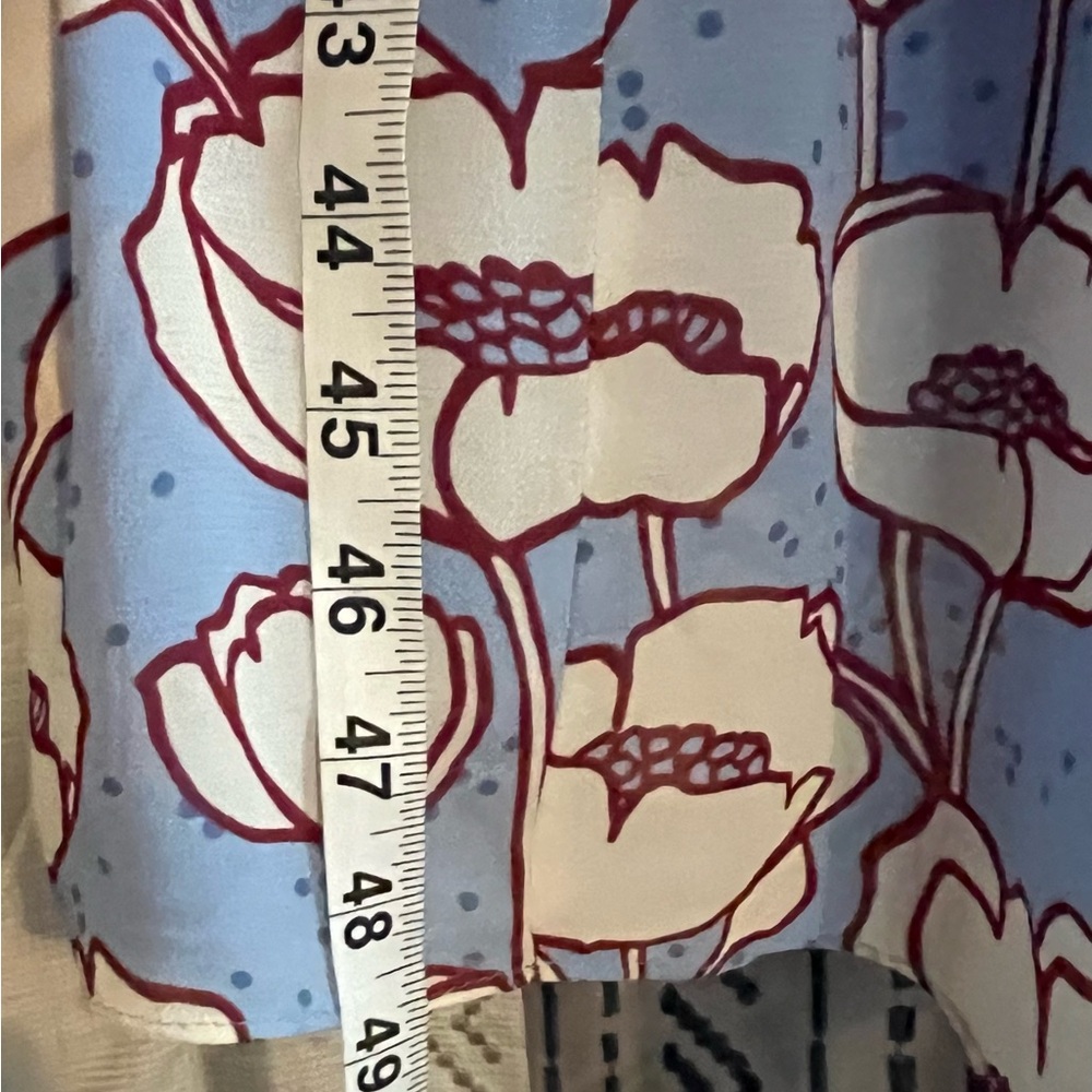 Ted Baker Blue Floral Tindraa Tie Midi Dress in Croatia Pattern Cottagecore - Picture 13 of 14